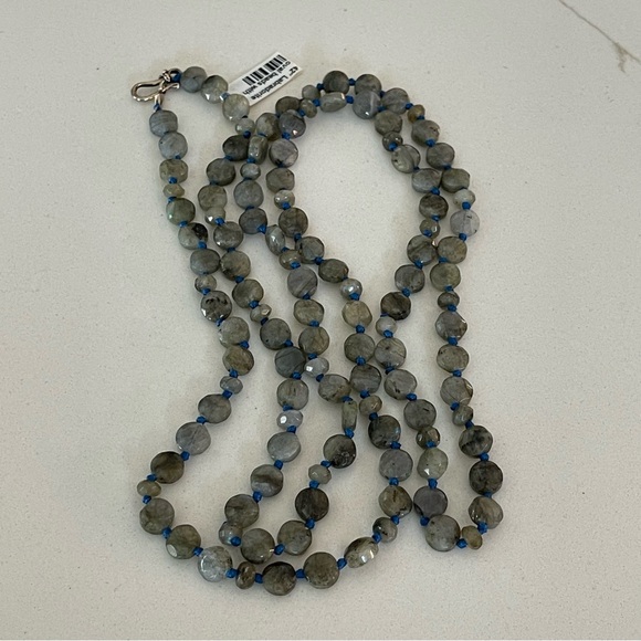 One of a kind Labradorite beaded 42” Necklace - Picture 8 of 11